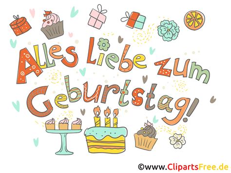 geburtstagsgrüße clipart